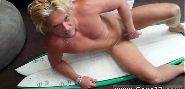  Straight men fooling in underwear gay first time Blonde muscle surfer